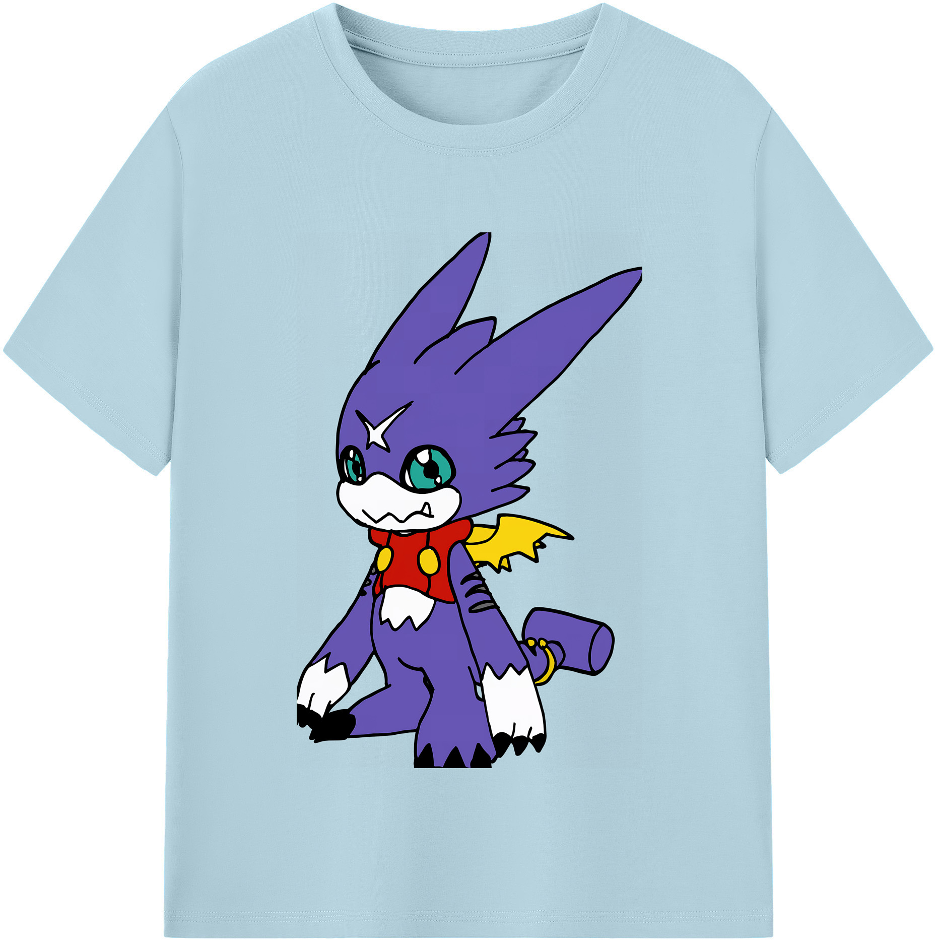 （画像用） Digimon デジタルモンスター/デジモン 綿100％半袖Tシャツ（フロントプリント）